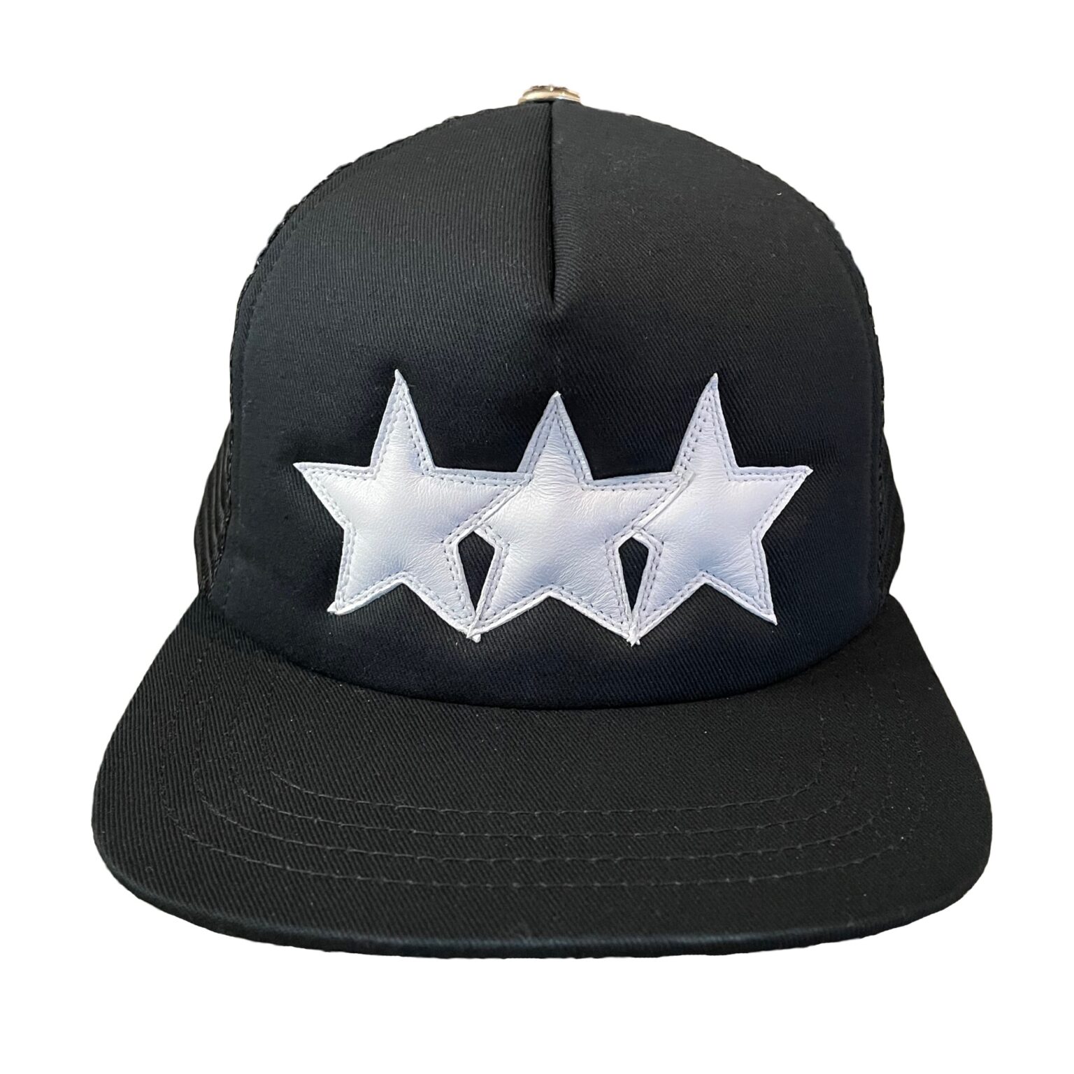 Chrome Hearts Leather Star Trucker Hat